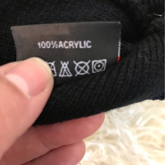 NORWAY toque knitted winter hat. One size. Black. New with tags. - Picture 6 of 6